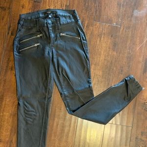 Faux leather pants